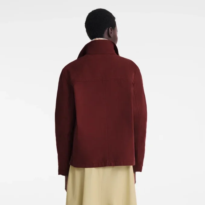 Burdeos – Chaqueta de algodón sobreteñido