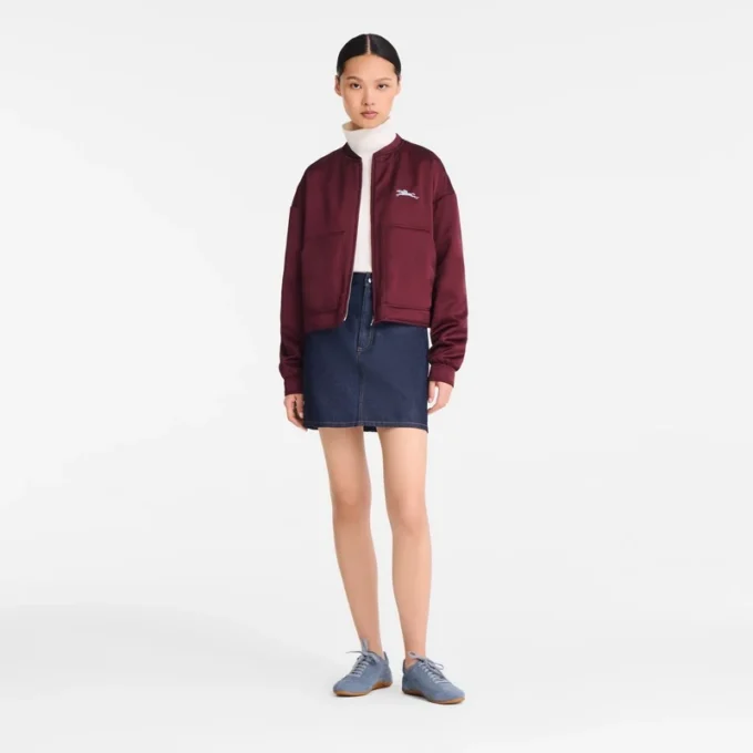 Burdeos – Chaqueta de satén