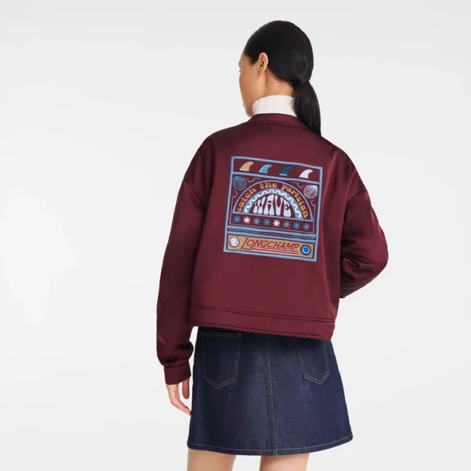 Burdeos – Chaqueta de satén
