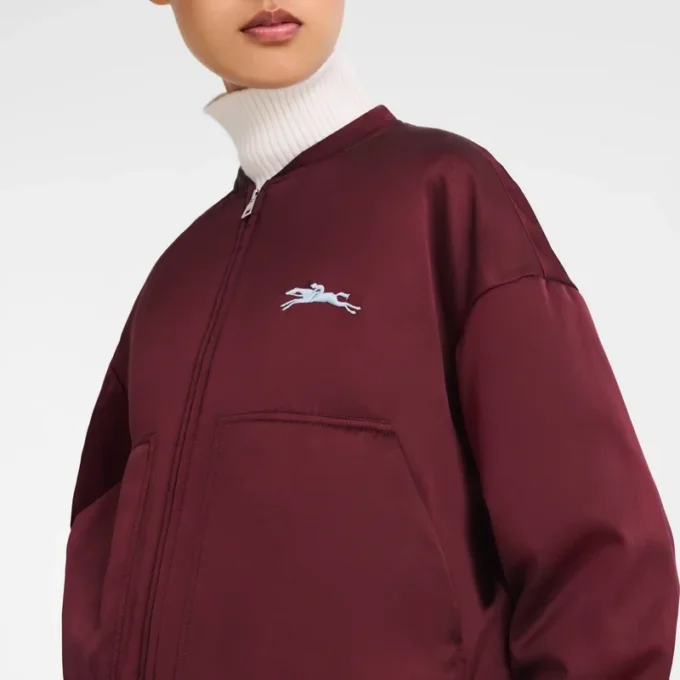 Burdeos – Chaqueta de satén