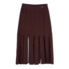 Burdeos – Falda midi de punto