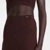 Burdeos – Falda midi de punto
