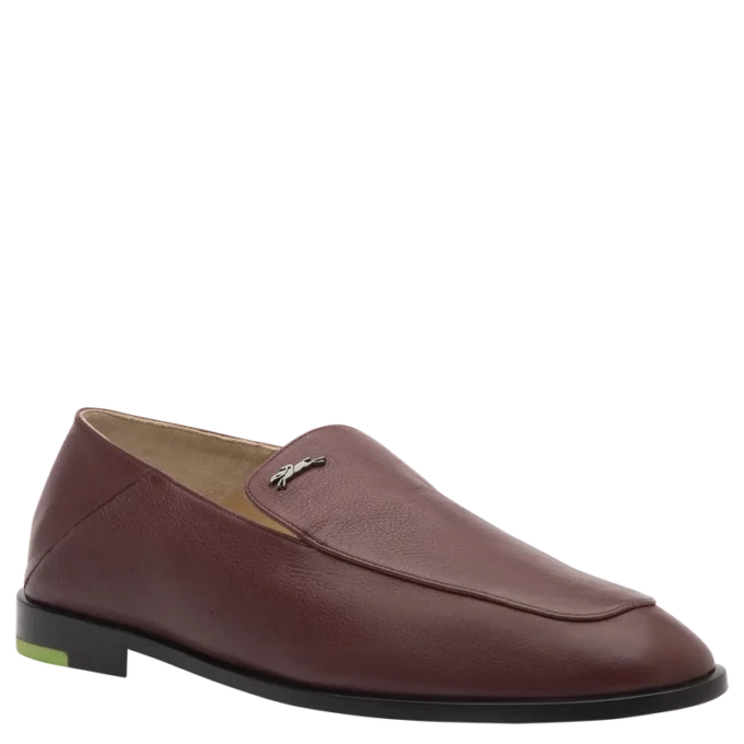 Burdeos – Mocasín Au Sultan de piel