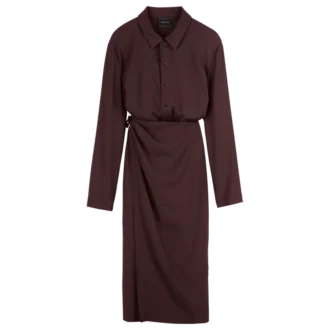 Burdeos – Vestido de crepé