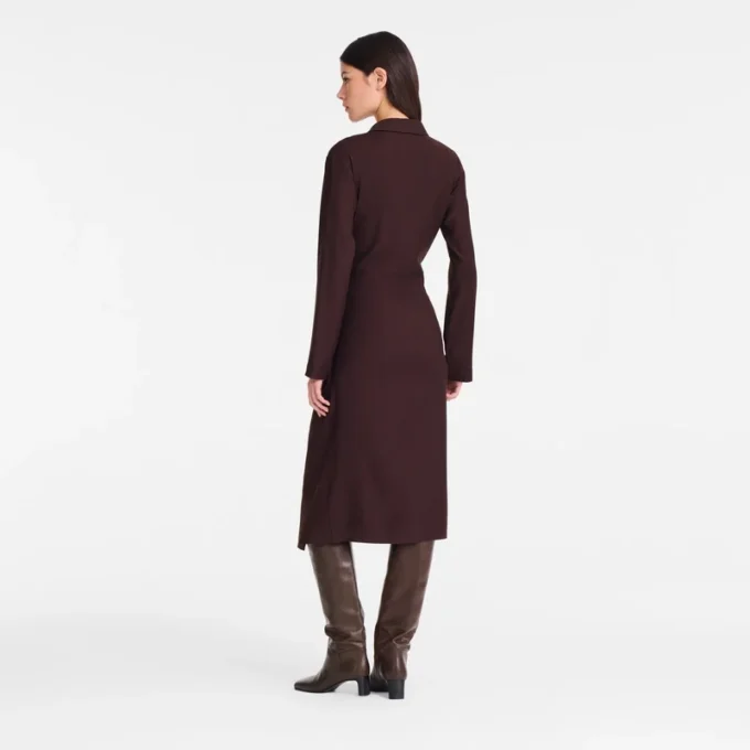 Burdeos – Vestido de crepé
