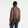 Café – Chaqueta de cuero