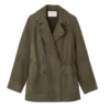 Caqui – Chaqueta safari de piel