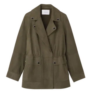 Caqui – Chaqueta safari de piel