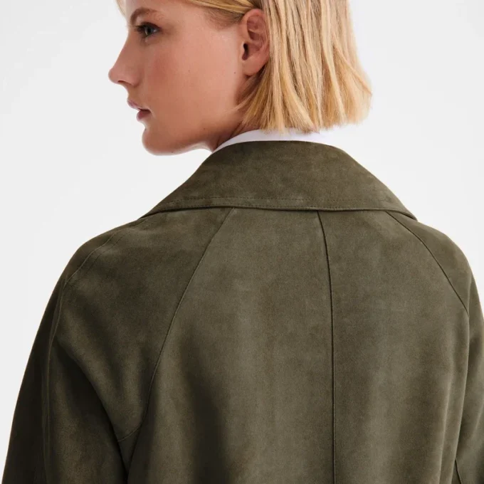 Caqui – Chaqueta safari de piel