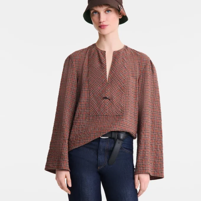 Cashew – Blusa de algodón jacquard