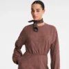 Cashew – Vestido de algodón jacquard