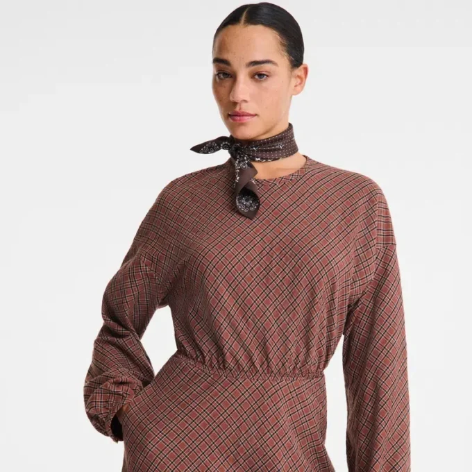Cashew – Vestido de algodón jacquard