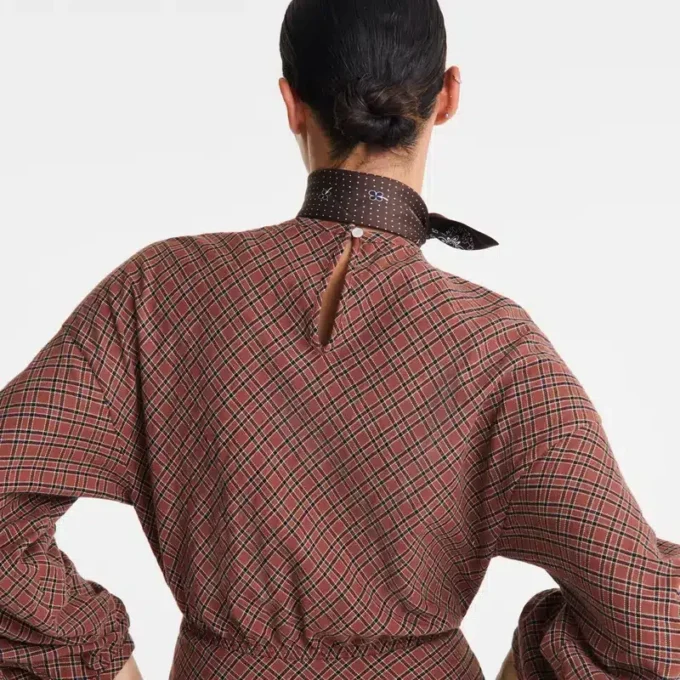 Cashew – Vestido de algodón jacquard