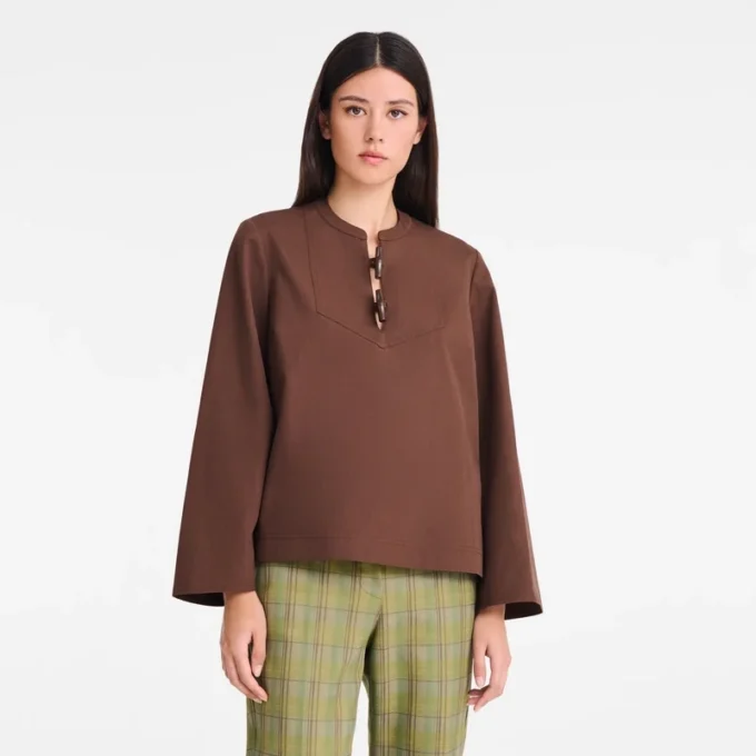 Chocolate – Camisa de popelín