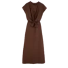Chocolate – Vestido de popelín