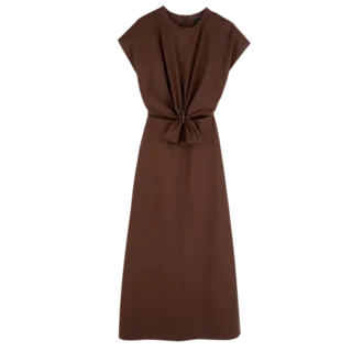 Chocolate – Vestido de popelín
