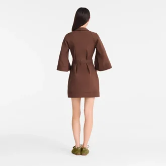 Chocolate – Vestido de popelín