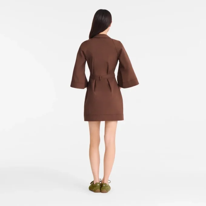 Chocolate – Vestido de popelín