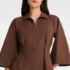 Chocolate – Vestido de popelín