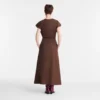 Chocolate – Vestido de popelín