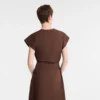 Chocolate – Vestido de popelín
