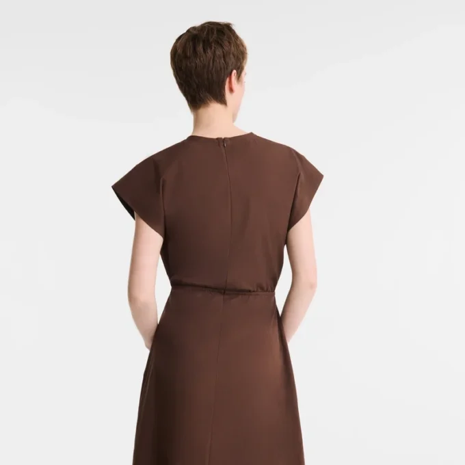 Chocolate – Vestido de popelín