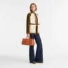 Cognac – Bolso de mano Daylong L de piel