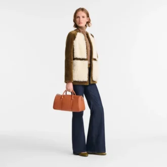 Cognac – Bolso de mano Daylong L de piel