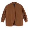 Cognac – Chaqueta kimono de tafetán técnico