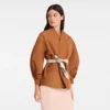 Cognac – Chaqueta kimono de tafetán técnico