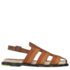Cognac – Sandalias Shadow de cuero