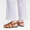 Cognac – Sandalias Shadow de cuero