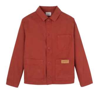 Coral – Chaqueta de algodón sobreteñido