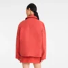 Coral – Chaqueta de algodón sobreteñido
