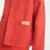 Coral – Chaqueta de algodón sobreteñido