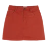 Coral – Falda de algodón sobreteñido