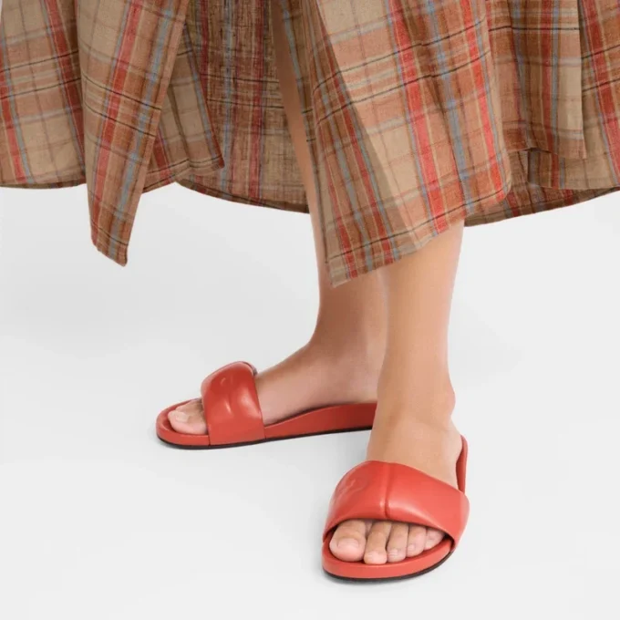 Coral – Mules Roseau de piel