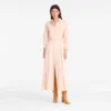 Crema – Falda midi de popelín