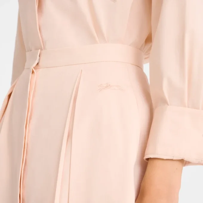 Crema – Falda midi de popelín