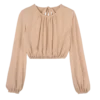Crema – Top de jersey crepé