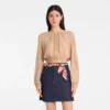 Crema – Top de jersey crepé