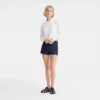 Crêpe fluido color crudo Blusa