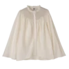 Crudo – Blusa con velo fruncido