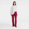 Crudo – Blusa con velo fruncido