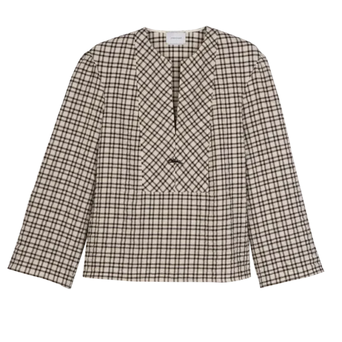 Crudo – Blusa de algodón jacquard