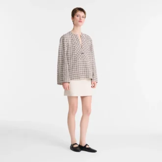 Crudo – Blusa de algodón jacquard
