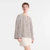 Crudo – Blusa de algodón jacquard