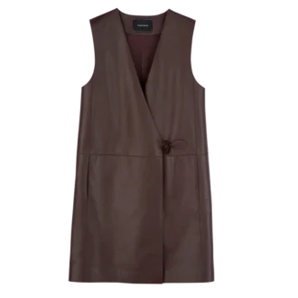 Ebony – Chaqueta sin mangas de cuero