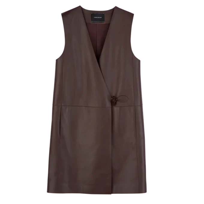 Ebony – Chaqueta sin mangas de cuero