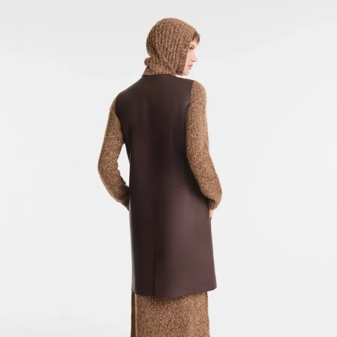 Ebony – Chaqueta sin mangas de cuero